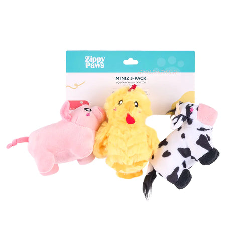 Zippy Paws Miniz Barnyard Friends