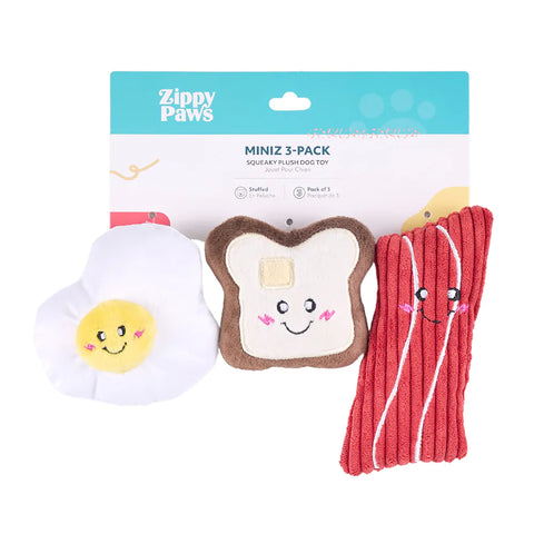 Zippy Paws Miniz Breakfast Foods