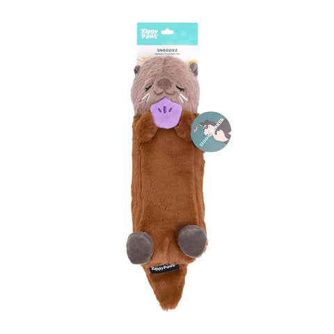 Zippy Paws Snooziez with Shhhqueaker - Otter