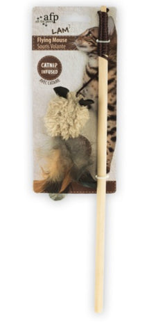 LAM CAT Lamb Flying Mouse on Wand