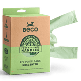 Beco Eco Friendly Unscented Poop Bags with Handles