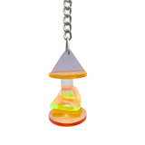 MyBestFriend Colourful Acrylic Bird Toy With Sliding Rings