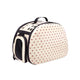 Ibiyaya Collapsible Traveling Shoulder Carrier - Beige Polka Dots