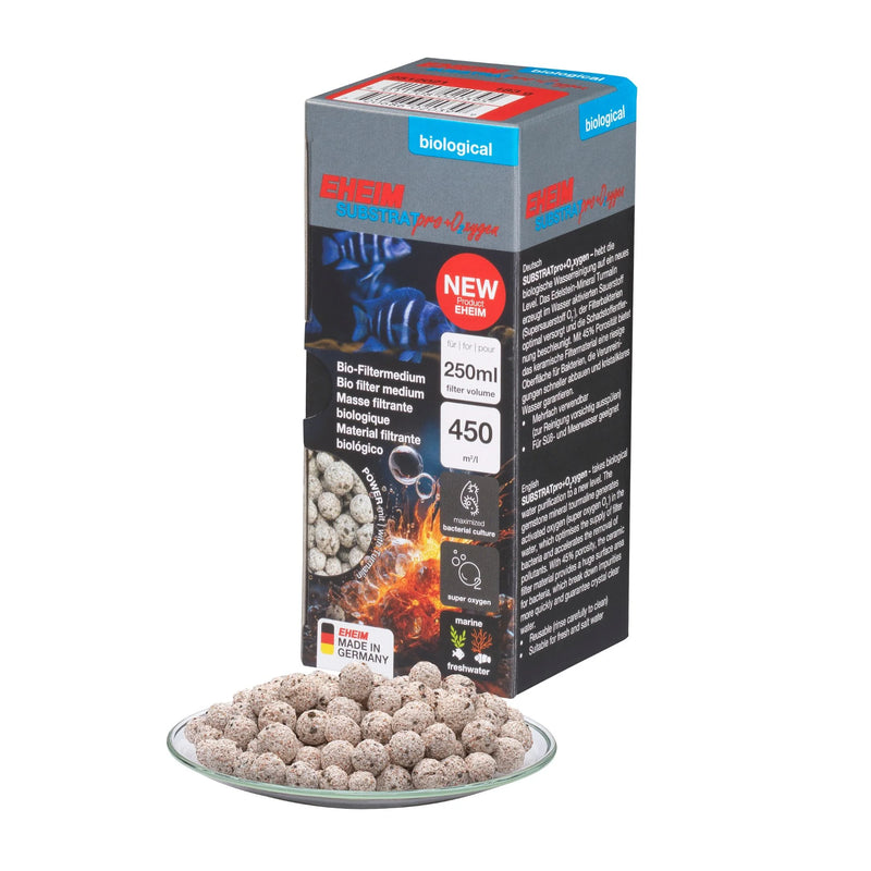 Eheim SUBSTRATpro+ O2xygen biological filter media 1L 2512011 – tourmaline-enhanced sintered glass spheres for freshwater and marine aquarium biological filtration