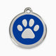 Engravable Pet Tags - Circle Epoxy Paw