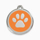 Engravable Pet Tags - Circle Epoxy Paw