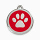 Engravable Pet Tags - Circle Epoxy Paw
