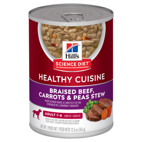 Hills Science Diet Dog Adult Healthy Cuisine Beef & Carrot Stew