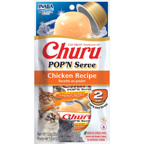 INABA Cat Churu Pop N Serve Chicken 70g