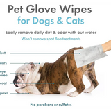 Petkin - Pet Glove Wipes Vanilla Scented