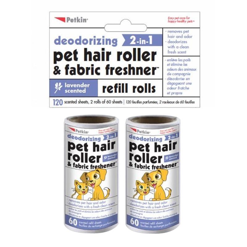 Petkin - PET LINT HAIR ROLLER LAVENDER REFILL 120 Sheets