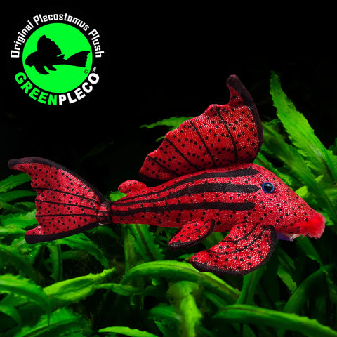 Fish Plushie - Crimson Pleco 30cm