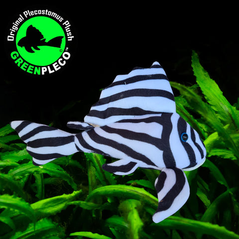 Fish Plushie - Zebra Pleco 25cm