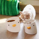 PURROOM Little Chicken Series - Plump Crooked Neck Ceramic Pet Bowl