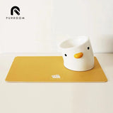 PURROOM Little Chicken Series - Plump Crooked Neck Ceramic Pet Bowl