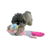 Flatties Dog Toy Rainbow Unicorn