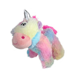 Snuggle Friends Dog Toy Rainbow Unicorn w/Rope