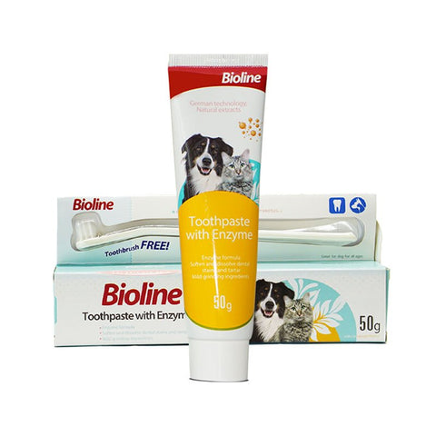Bioline Toothpaste with Enzyme plus Toothbrush