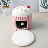 Catio Pink Cupcake Cat House