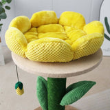 Catio Yellow Camelia Flower Cat Scratching Tree
