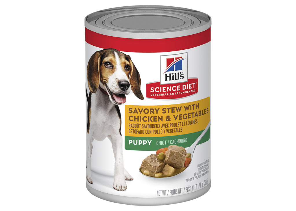 Hills Science Diet Puppy Savoury Stew Chicken & Vegetables Canned Dog Food