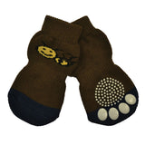 Zeez - Non-slip Pet Socks Brown Bee