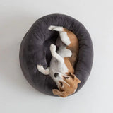 La Doggie Vita - Luxe Plush Donut Charcoal