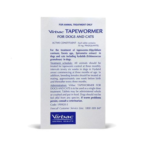 Virbac Tapewormer Single
