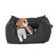 La Doggie Vita - Water Resistant High Side Charcoal Bed