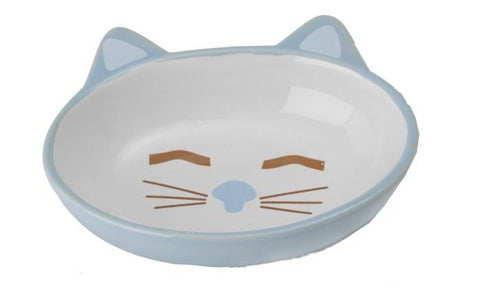 Petrageous Here Kitty Cat Bowl Oval