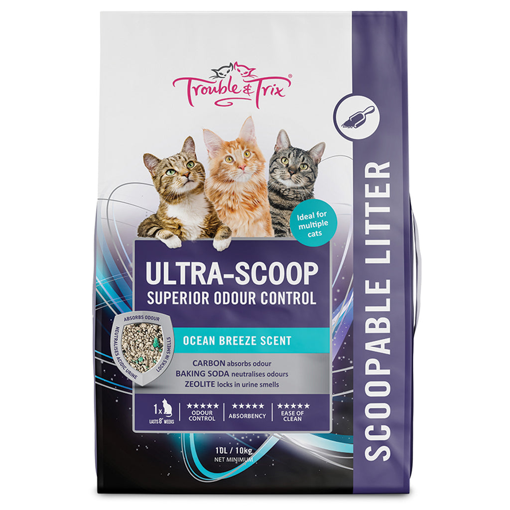 T&T UltraScoop Litter 10L Ocean Breeze