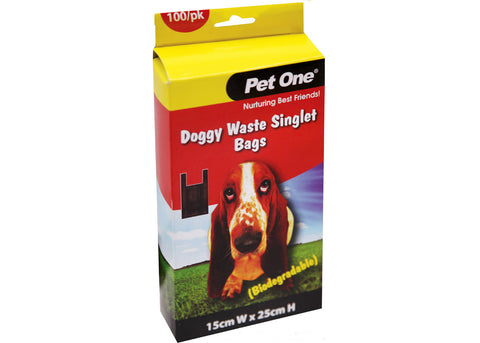Pet One Doggy Waste Singlet Bags