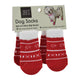 Zeez Non-Slip Pet Socks Cute Xmas Sweater Red/White