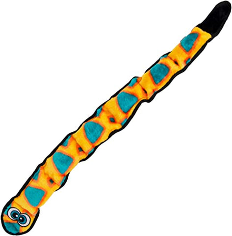 Outward Hound Invincible Snake Orange/blue 6 Squeaker