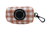 Pablo & Co Poop Bag Holder Chocolate Gingham