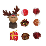 Kitty Play® CHRISTMAS CAT TOY REINDEER CANISTER