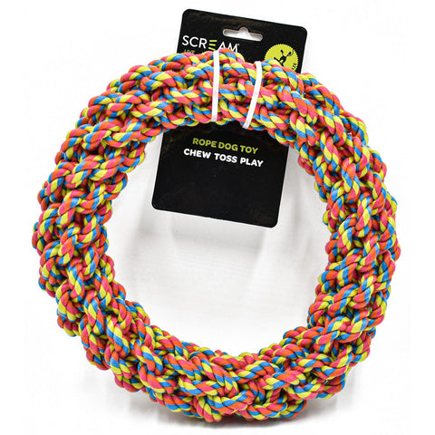 Scream® Rope Wreath Dog Toy