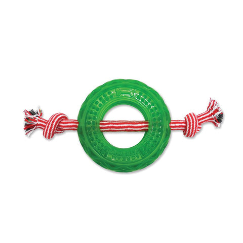 Scream Xtreme® CHRISTMAS TREAT TYRE GREEN WITH ROPE