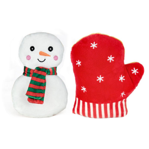Snuggle Pals® Christmas Snowman and Mitten Plush Cookies 15cm - 2pk