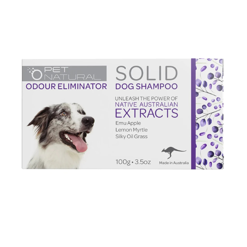Pet Natural Solid Dog Shampoo Odour Eliminator 100g