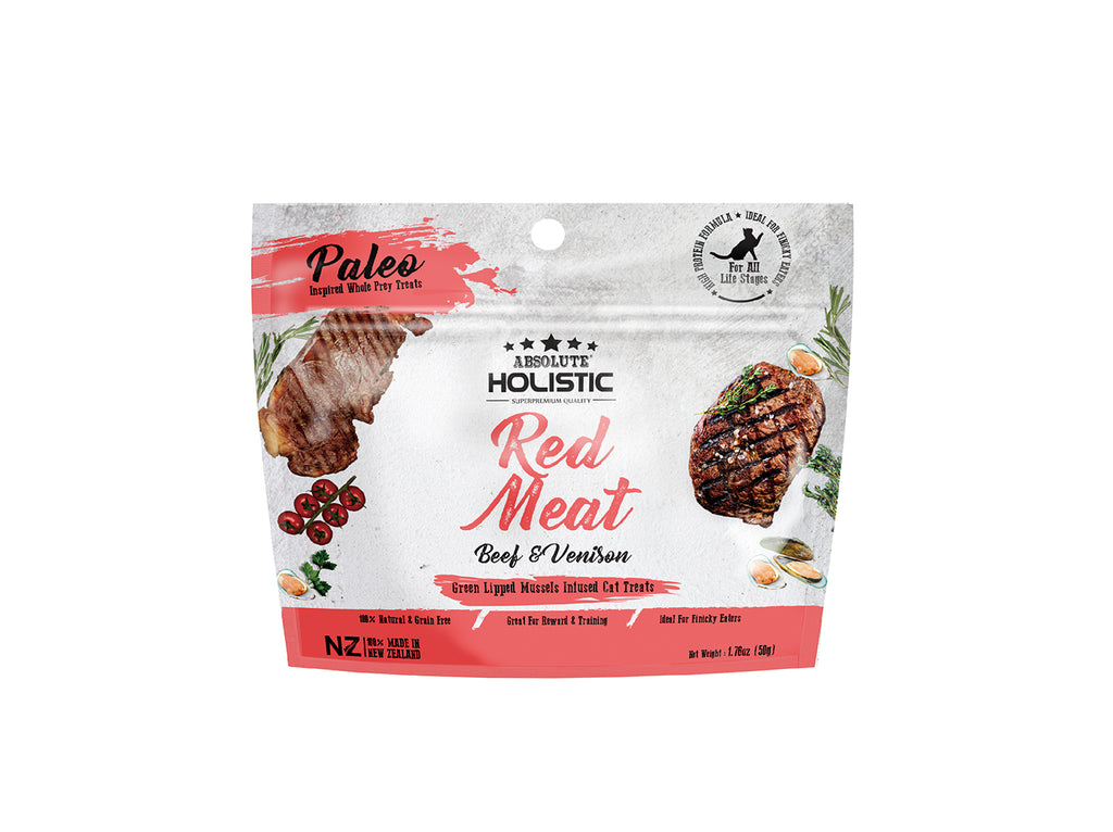 Absolute Holistic Air Dried Red Meat Beef and Venison Cat Treat