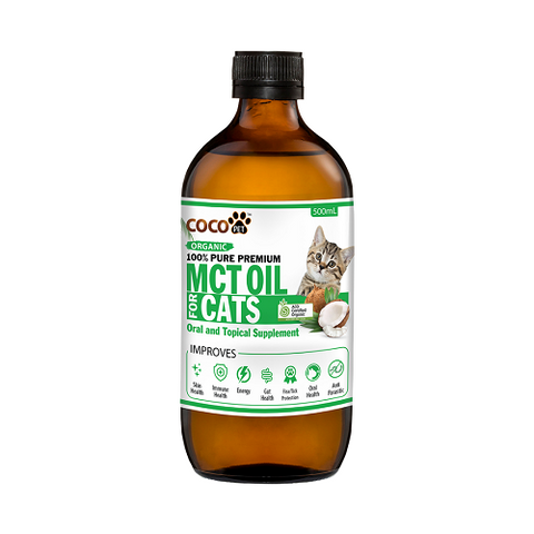CocoPet Organic MCT Coconut Oil for Cats 500mL