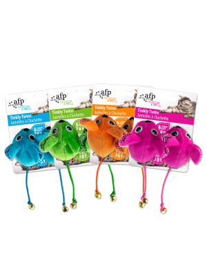 All For Paws Modern Cat Toy Tinkly Twins