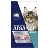 Advance Adult Cat Chicken and Salmon Wet Food Trays – Australian-made complete and balanced wet cat food for adult cats available in 85g and 7x85g