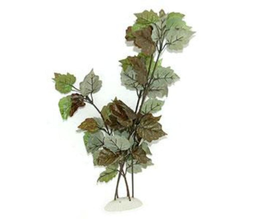 Aqua Dekore Red Leaf Ivy artificial silk aquarium plant with red and green leaves