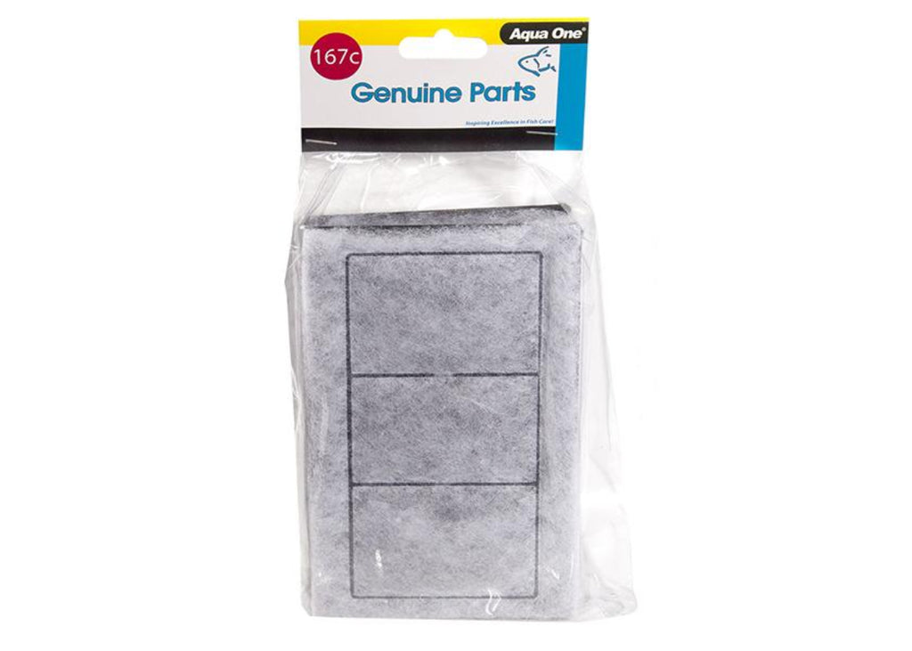 Aqua One Carbon Cartridge 167C genuine replacement 2 pack for LifeStyle 76 and 94