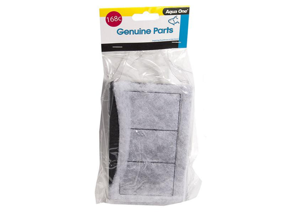 Aqua One Carbon Cartridge 168C genuine replacement 3 pack for LifeStyle 127, 157 and 190