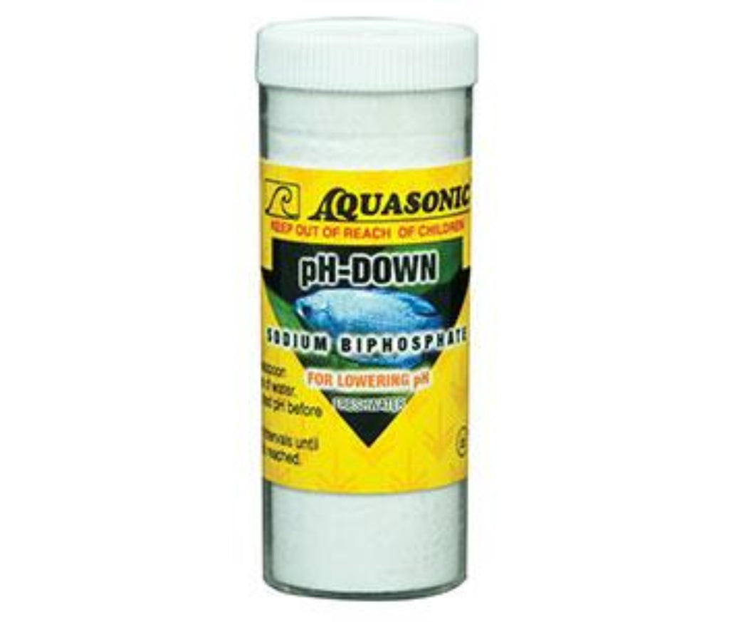 Aquasonic pH-Down Vial aquarium water treatment for lowering pH
