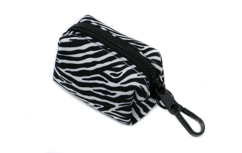Pablo & Co Poop Bag Holder Black White Zebra