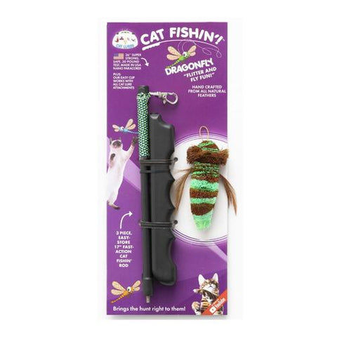 Cat Lures Cat Fishin Rod Teaser Cat Toy - Dragonfly